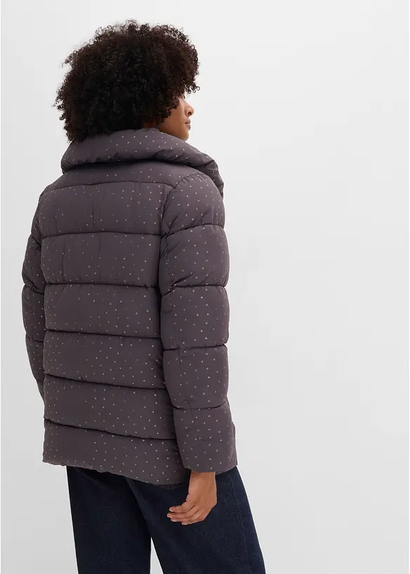 Giacca trapuntata in fantasia glitterata, bonprix