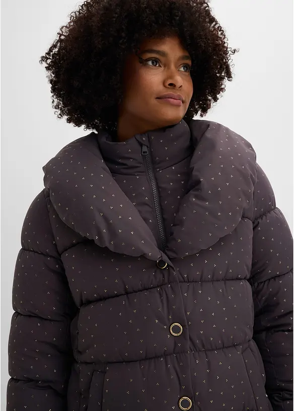 Giacca trapuntata in fantasia glitterata, bonprix