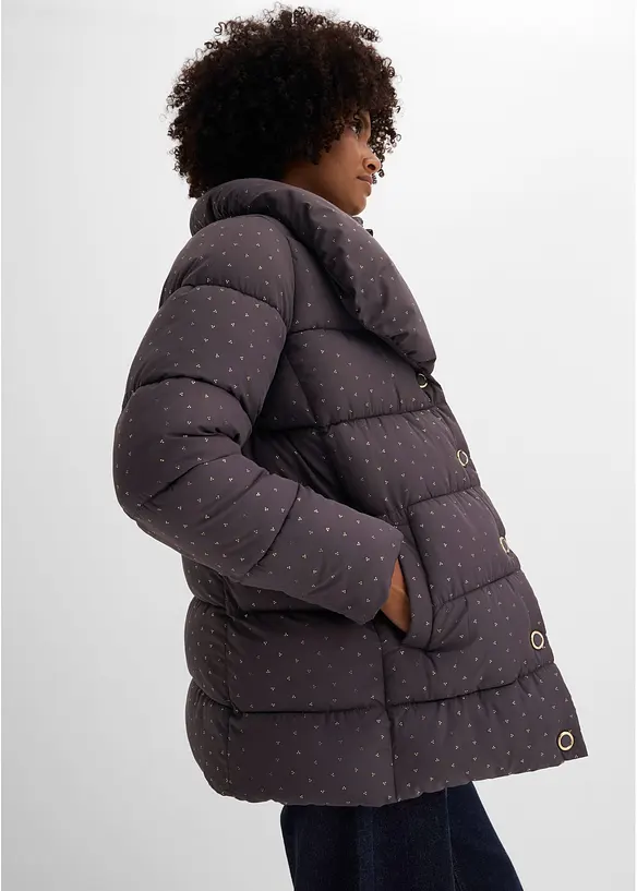 Giacca trapuntata in fantasia glitterata, bonprix