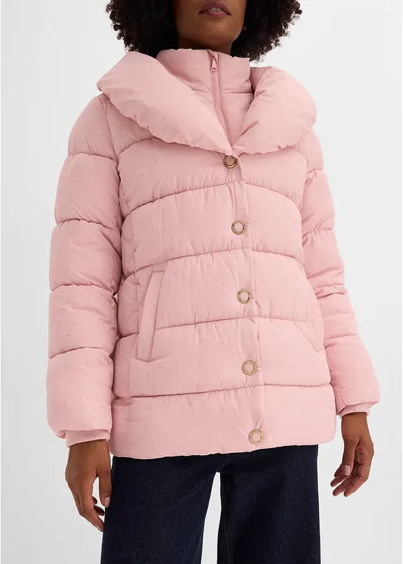 Giacca trapuntata in fantasia glitterata, bonprix