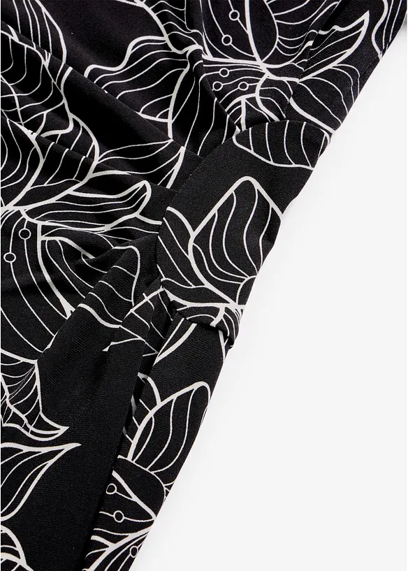 Abito di jersey con fantasia a fiori, bonprix