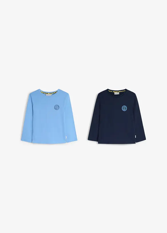 Maglia a maniche lunghe Lurchi in cotone biologico morbido (pacco da 2), Lurchi