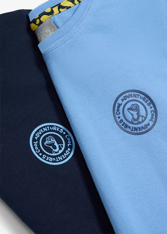 Maglia a maniche lunghe Lurchi in cotone biologico morbido (pacco da 2), Lurchi