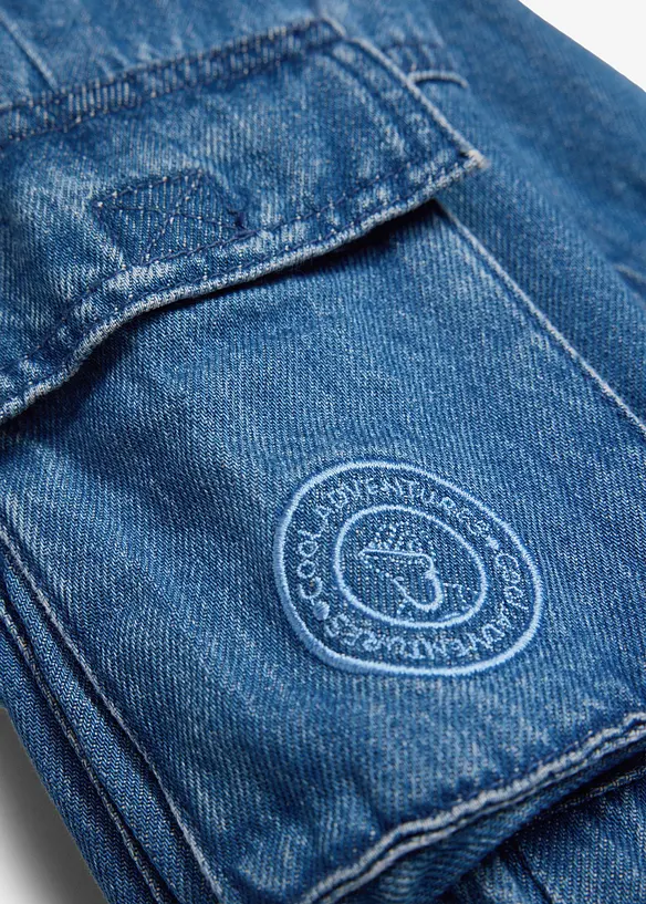 Jeans cargo Lurchi in cotone morbido con elastico in vita, Lurchi