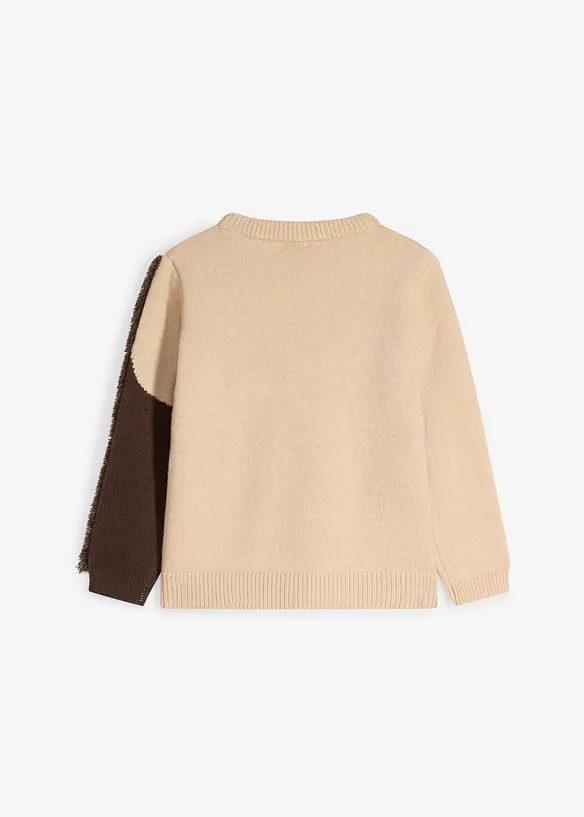 Maglione in  filato grosso con cavallo, bonprix