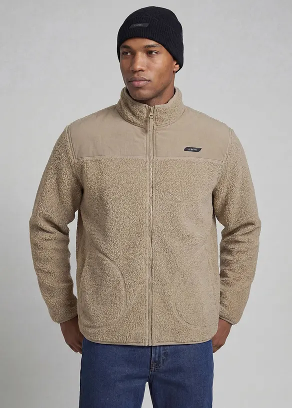Giacca JJ REBEL in pile teddy, JJ REBEL