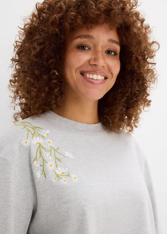 Maglia a maniche lunghe con cotone biologico pesante, bonprix