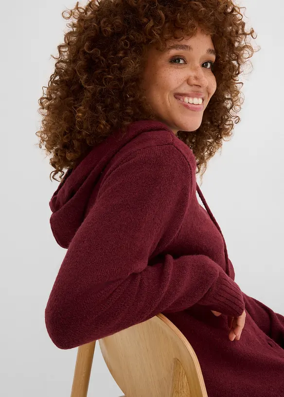Cardigan con cappuccio, bonprix