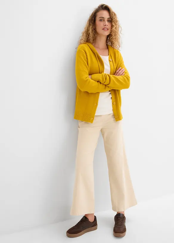 Cardigan con cappuccio, bonprix