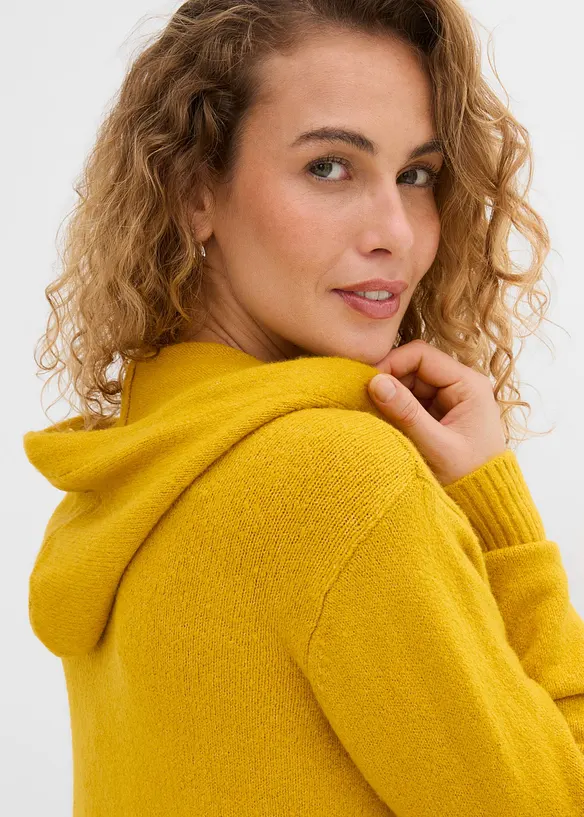 Cardigan con cappuccio, bonprix