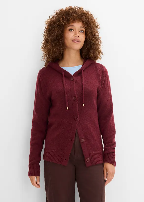 Cardigan con cappuccio, bonprix