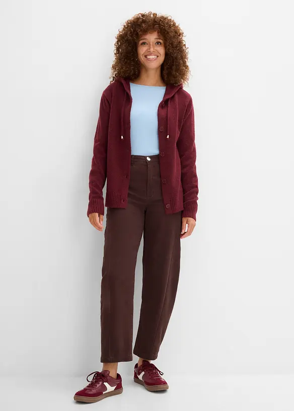 Cardigan con cappuccio, bonprix
