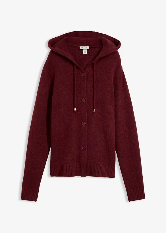 Cardigan con cappuccio, bonprix