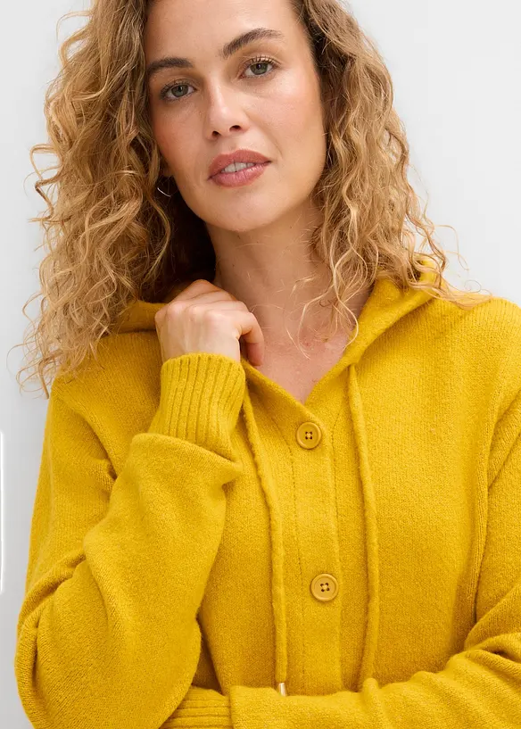 Cardigan con cappuccio, bonprix