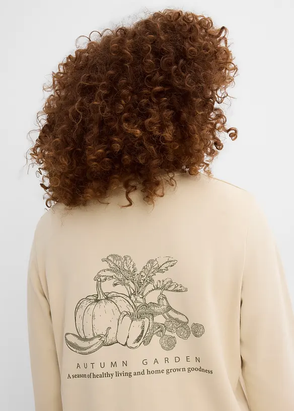 Maglia a maniche lunghe in cotone biologico pesante, bonprix