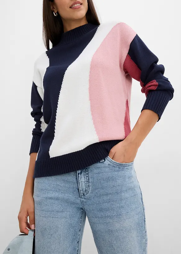 Maglione in misto cotone, bonprix