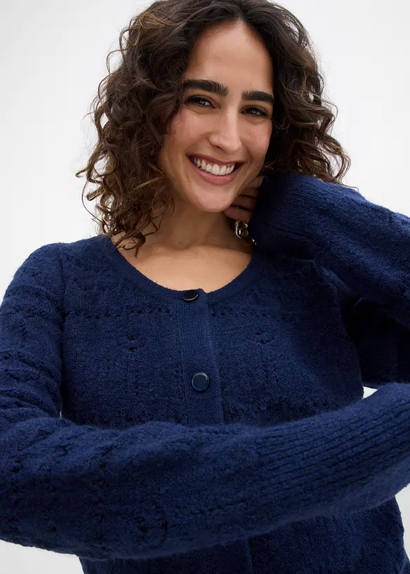 Cardigan traforato, bonprix