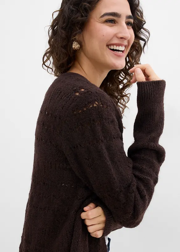 Cardigan traforato, bonprix