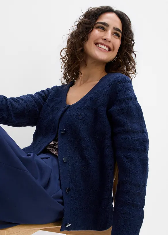 Cardigan traforato, bonprix