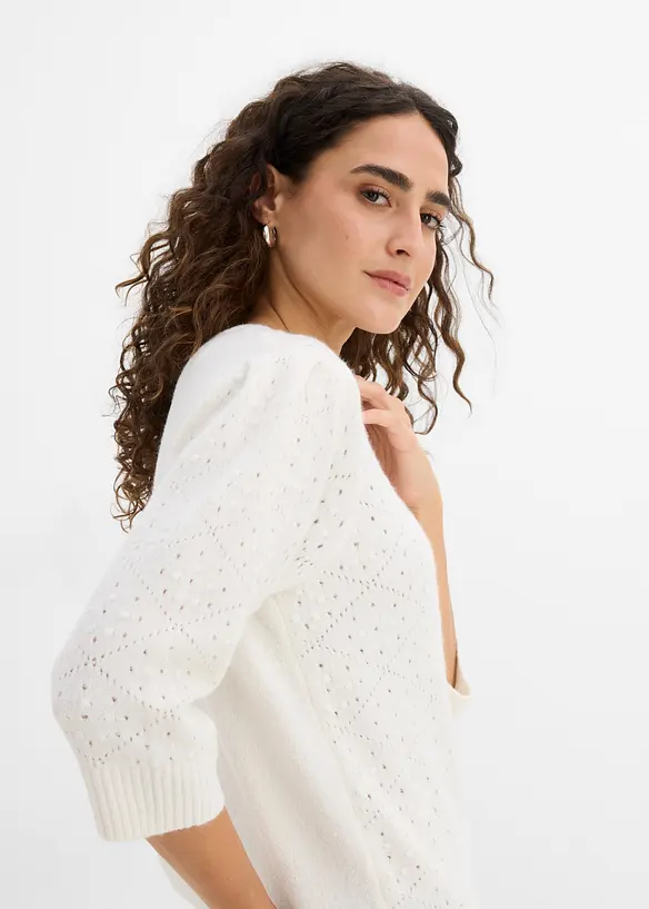 Maglione traforato, bonprix