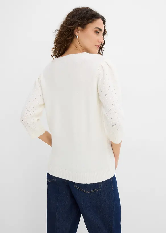 Maglione traforato, bonprix