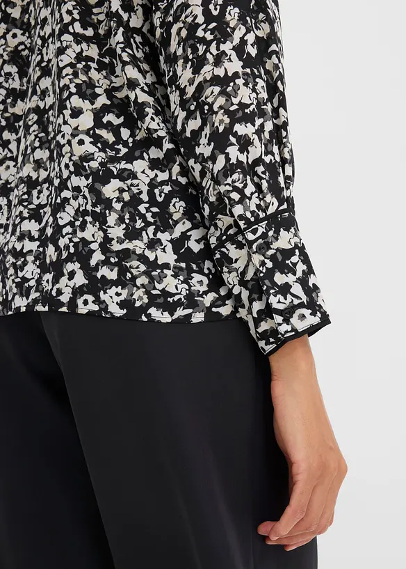 Blusa con sciarpina da annodare integrata, bonprix