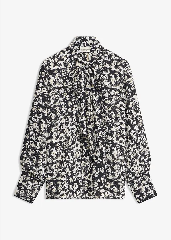 Blusa con sciarpina da annodare integrata, bonprix