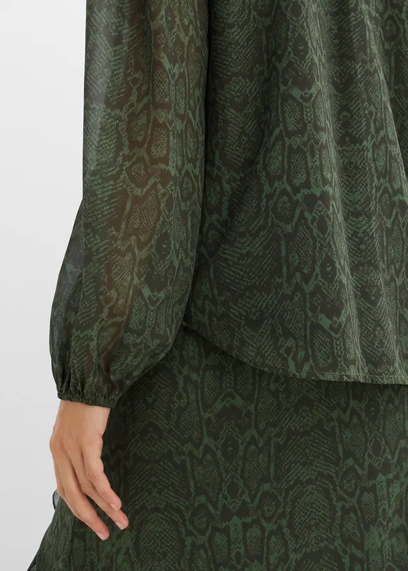 Blusa con dettagli in pizzo, bonprix