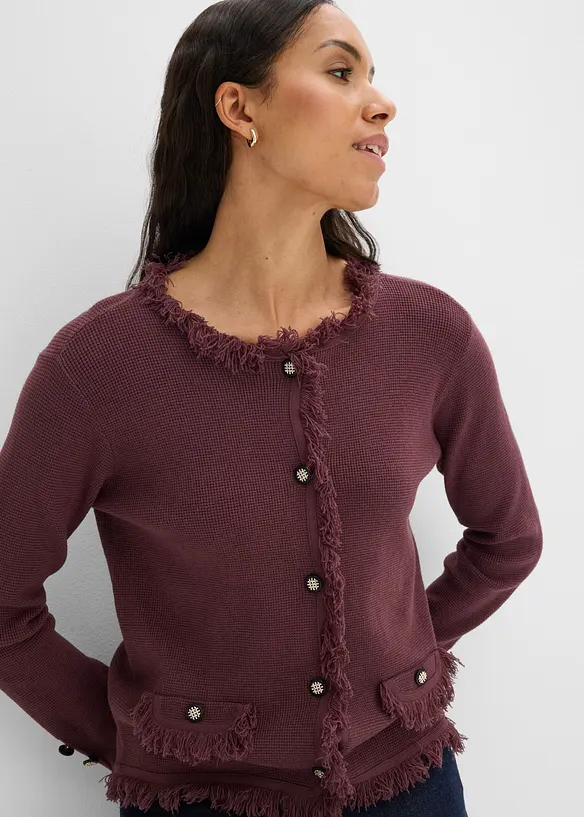 Cardigan in boucl&eacute;, bonprix
