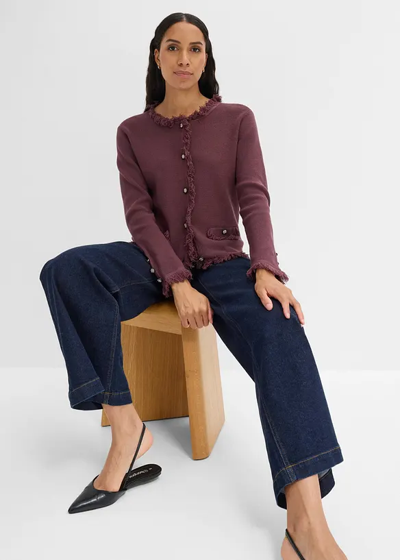 Cardigan in boucl&eacute;, bonprix