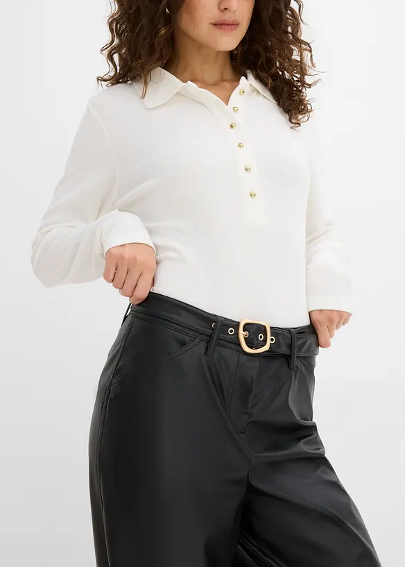 Pantaloni in similpelle, bonprix