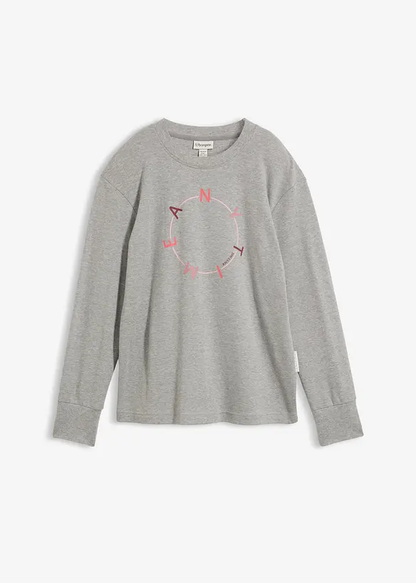 Maglia a maniche lunghe con cotone pesante, bonprix