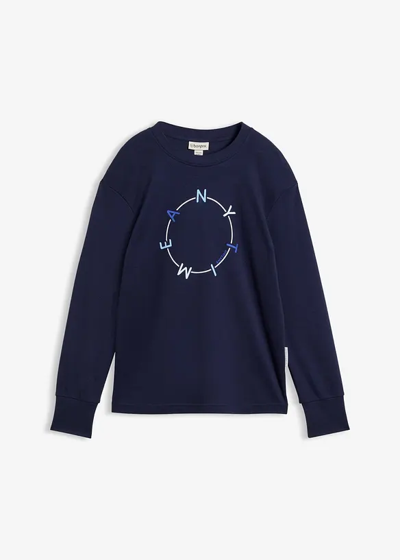 Maglia a maniche lunghe con cotone pesante, bonprix