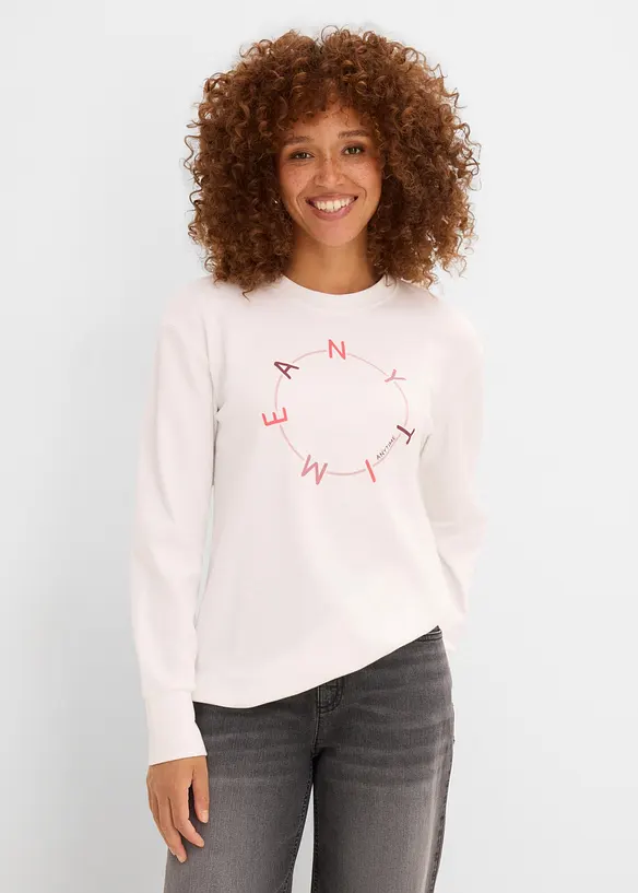 Maglia a maniche lunghe con cotone pesante, bonprix