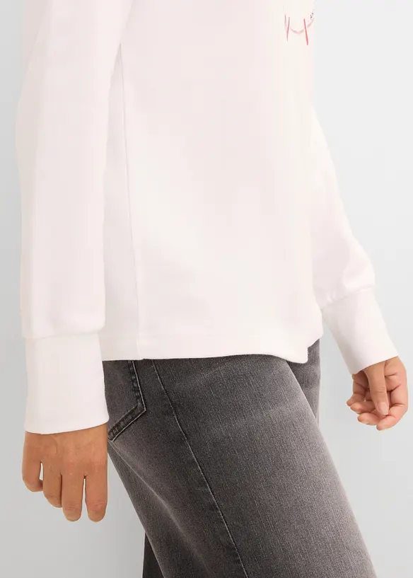Maglia a maniche lunghe con cotone pesante, bonprix