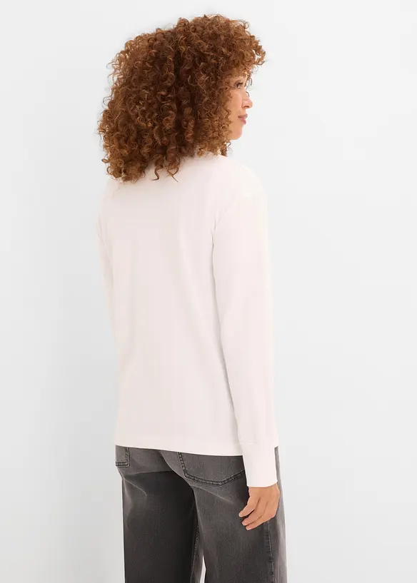 Maglia a maniche lunghe con cotone pesante, bonprix