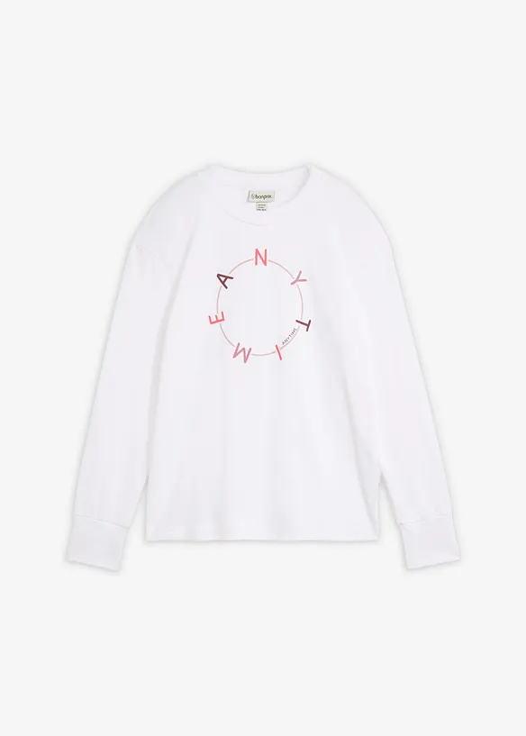 Maglia a maniche lunghe con cotone pesante, bonprix