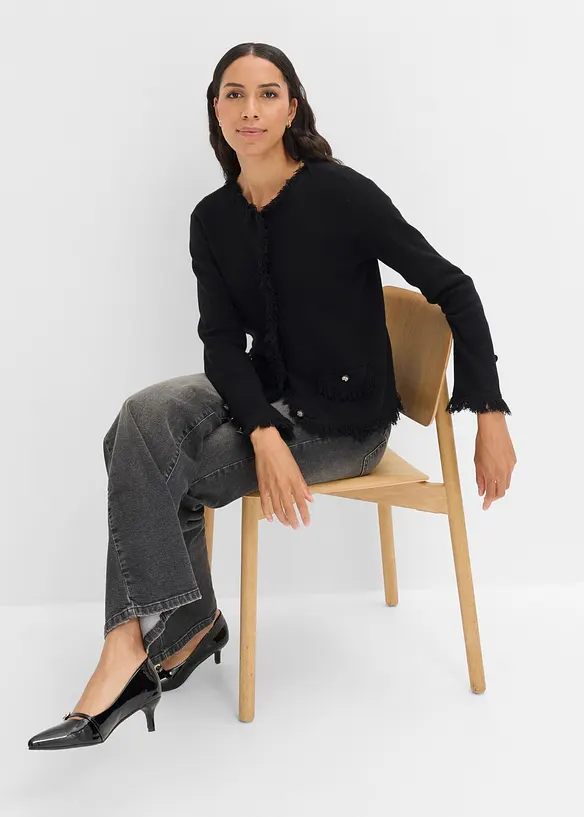 Cardigan in boucl&eacute;, bonprix