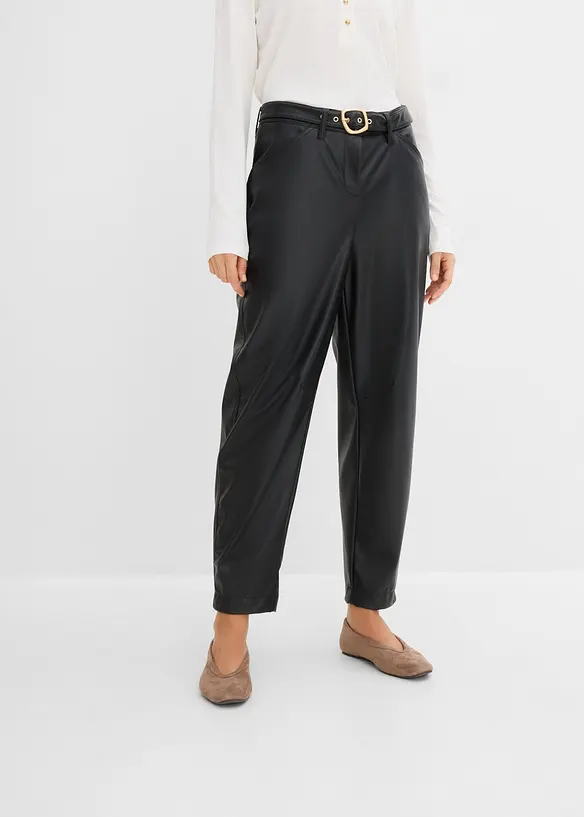 Pantaloni in similpelle, bonprix