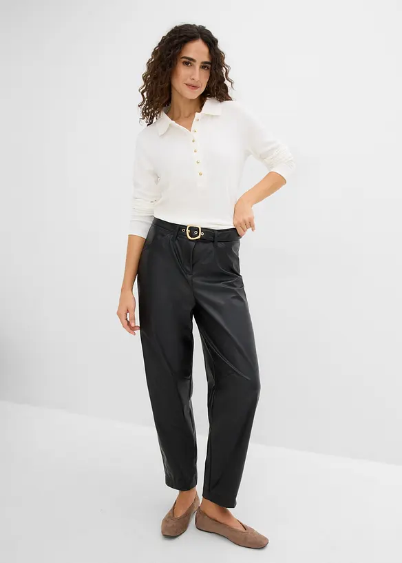 Pantaloni in similpelle, bonprix