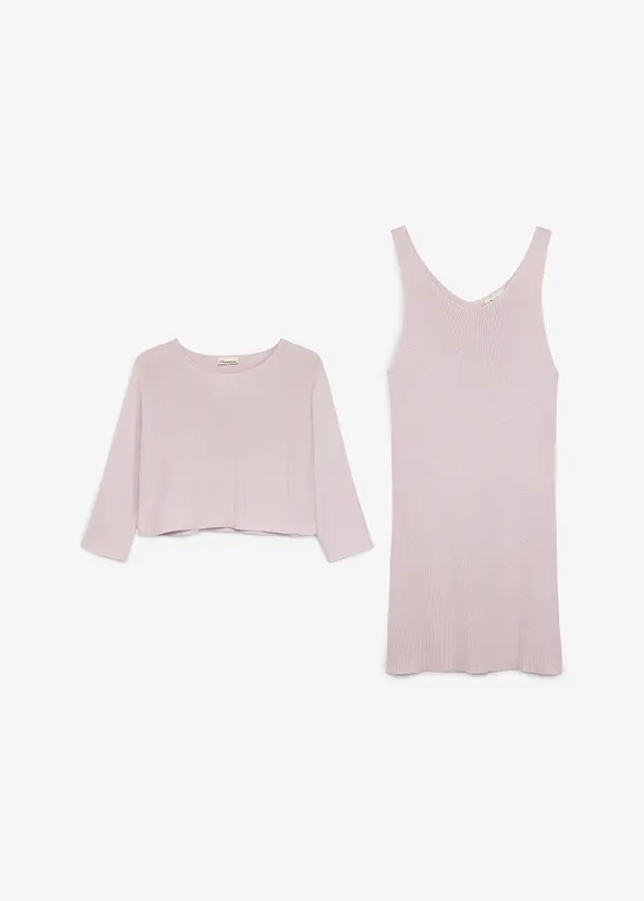 Abito in maglia e maglione (set 2 pezzi), bonprix