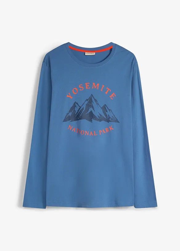 Maglia a maniche lunghe in puro cotone biologico, bonprix
