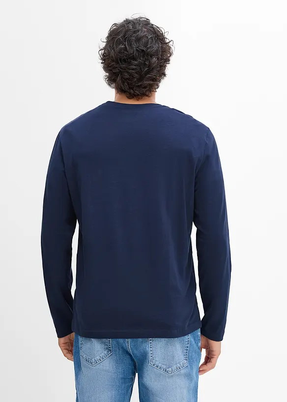 Maglia a maniche lunghe in puro cotone biologico, bonprix