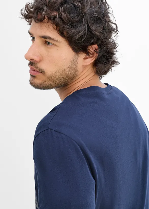 Maglia a maniche lunghe in puro cotone biologico, bonprix