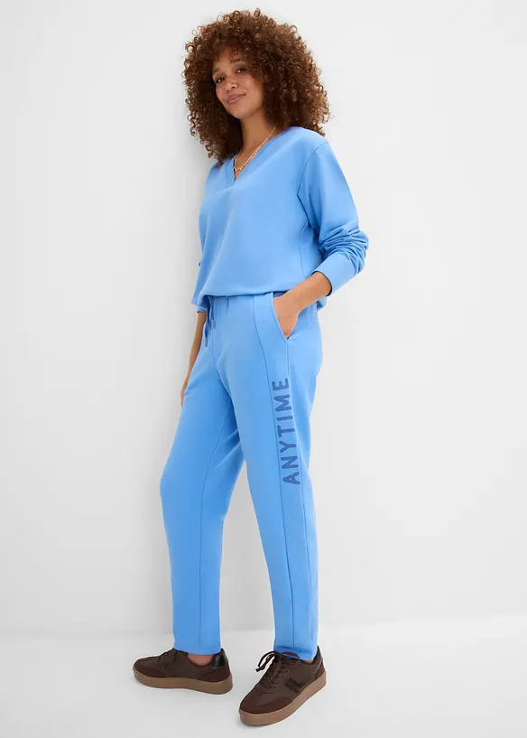 Pantaloni da jogging in misto cotone biologico elasticizzato, bonprix