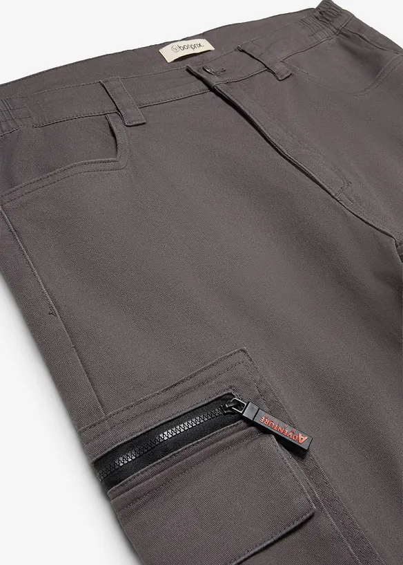 Pantaloni cargo classic fit elasticizzati con elastico in vita, straight, bonprix