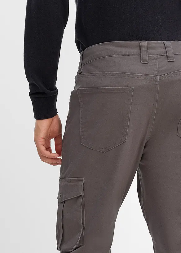 Pantaloni cargo classic fit elasticizzati con elastico in vita, straight, bonprix