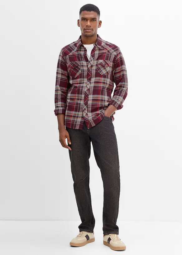 Camicia di flanella in puro cotone, bonprix