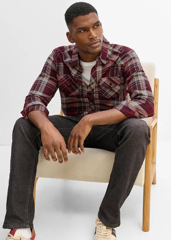 Camicia di flanella in puro cotone, bonprix