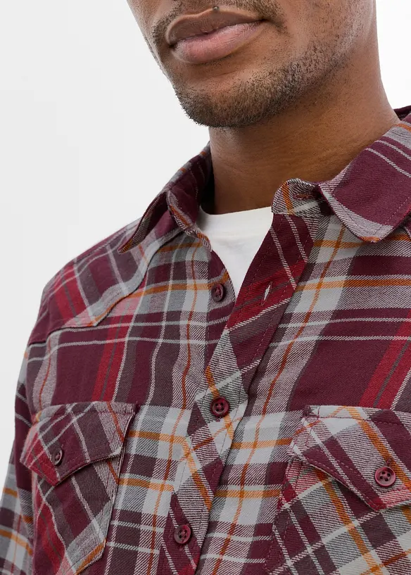 Camicia di flanella in puro cotone, bonprix